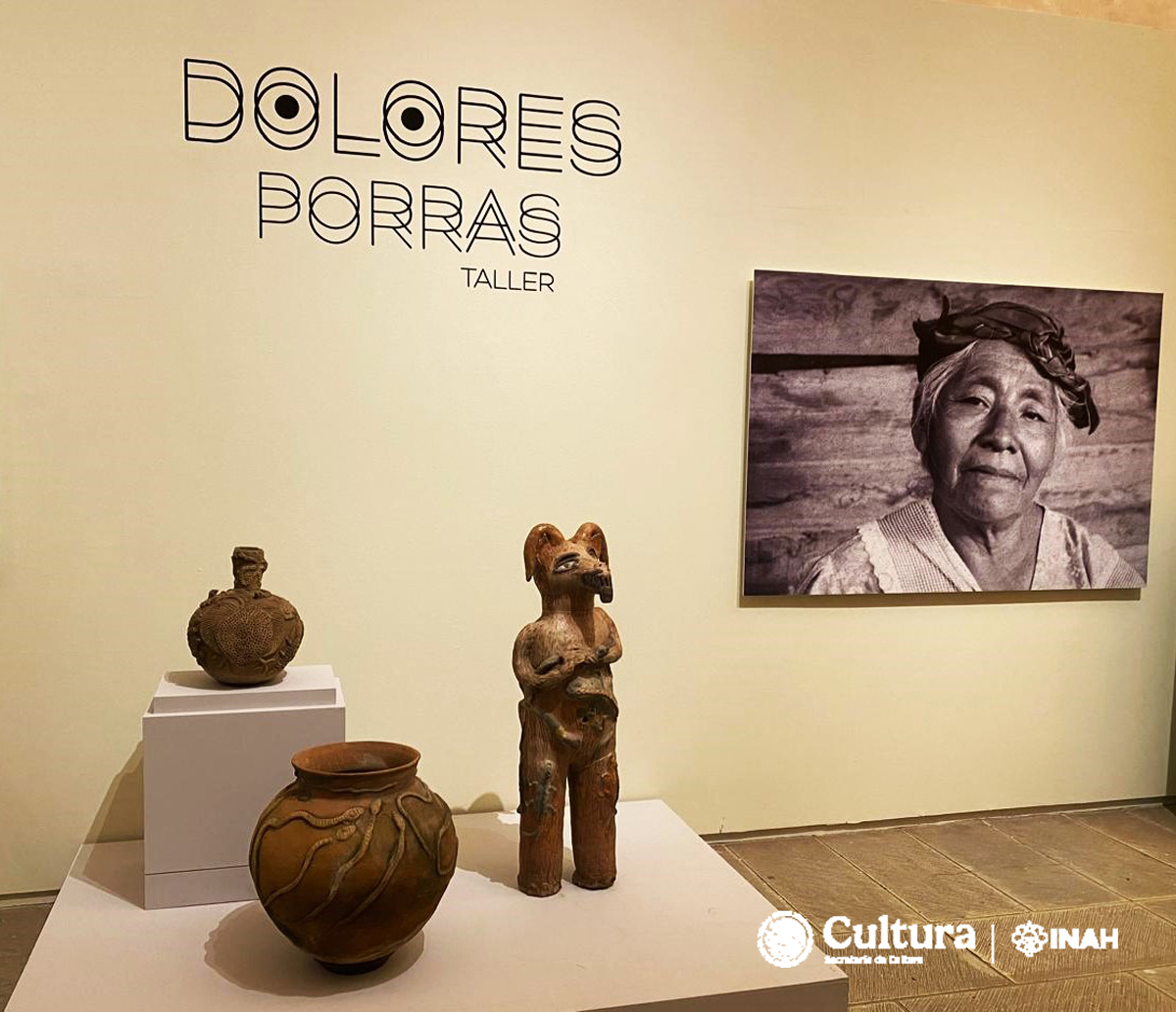 En la Sala Refectorio se despliega la muestra temporal Dolores Porras, taller, dedicada a la labor de esta artesana. Foto CNMyE INAH