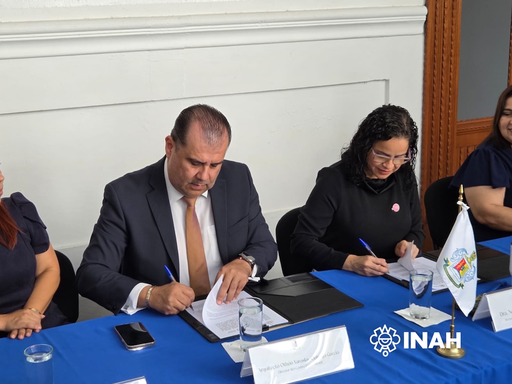 Ambas instituciones impulsarán proyectos que promuevan la identidad, la investigación y la conservación del patrimonio cultural. Foto CINAH Nayarit