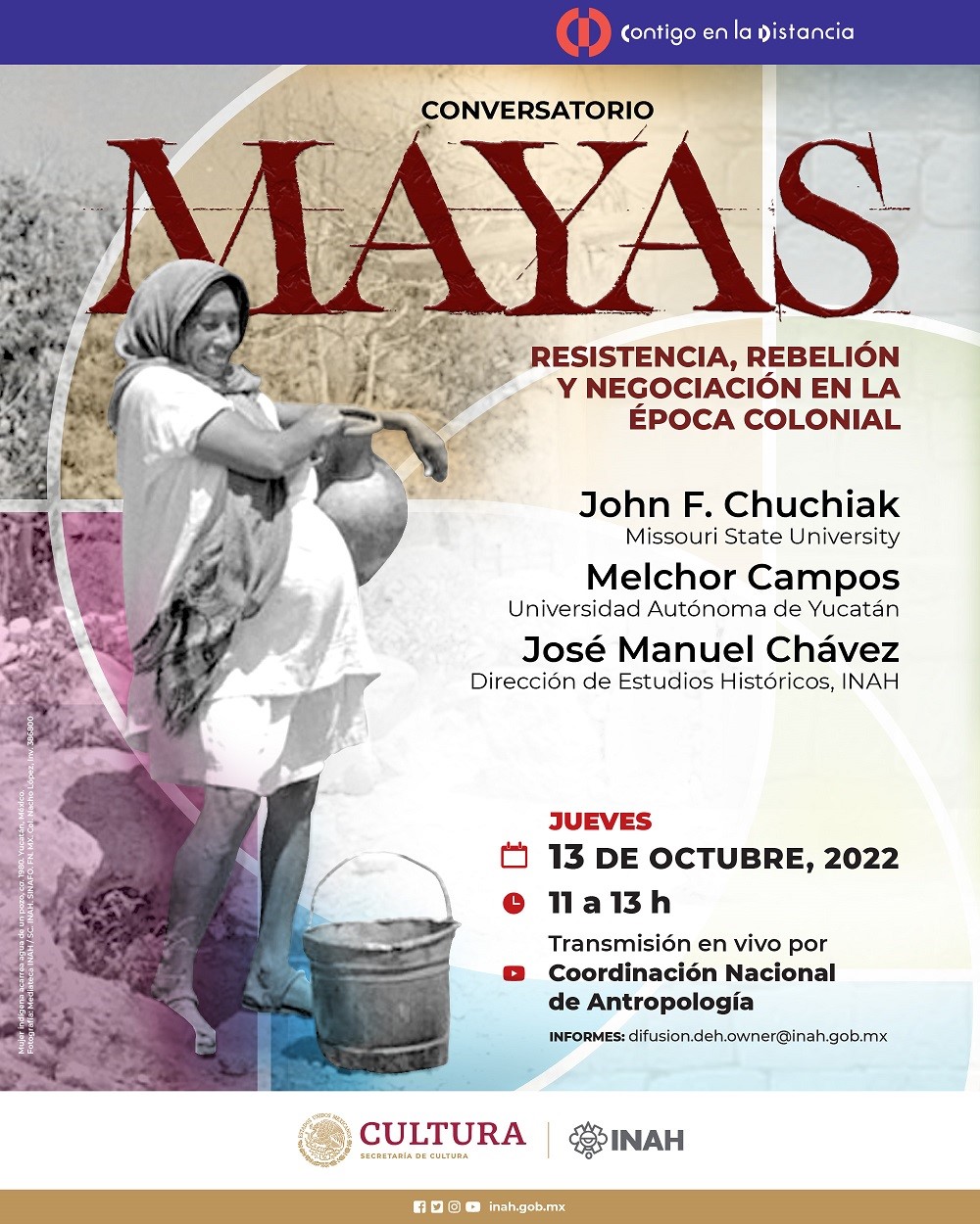 20221009 cartel poster conversa mayas